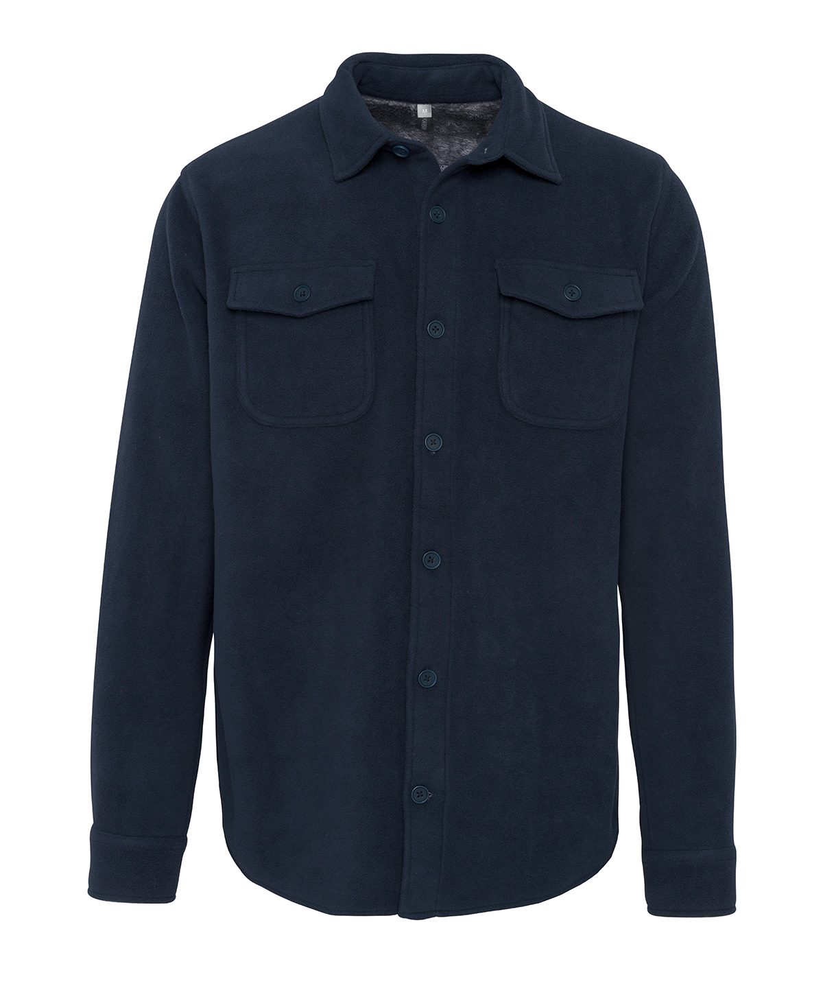 Sherpa-Lined Fleece Overshirt - Image 2