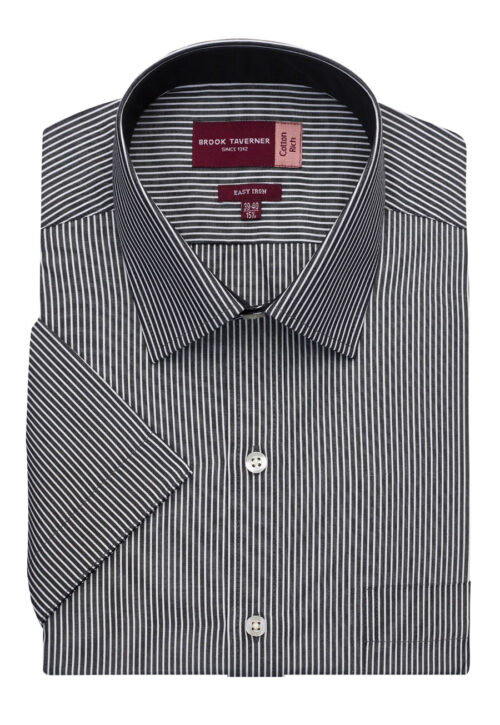 Brook Taverner Savona Men's S/S Shirt Black/White