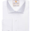 Brook Taverner Prato Men's L/S  Shirt Blue Herringbone