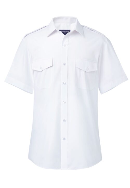 Brook Taverner Orion Men's S/S Pilot Shirt White
