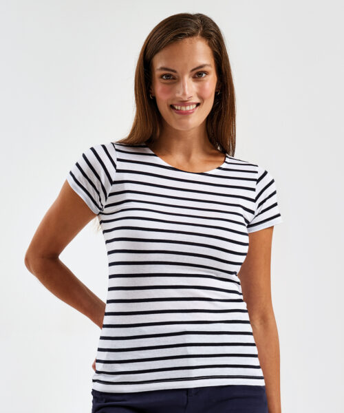 Women'S Marinière Coastal Short Sleeve Tee
