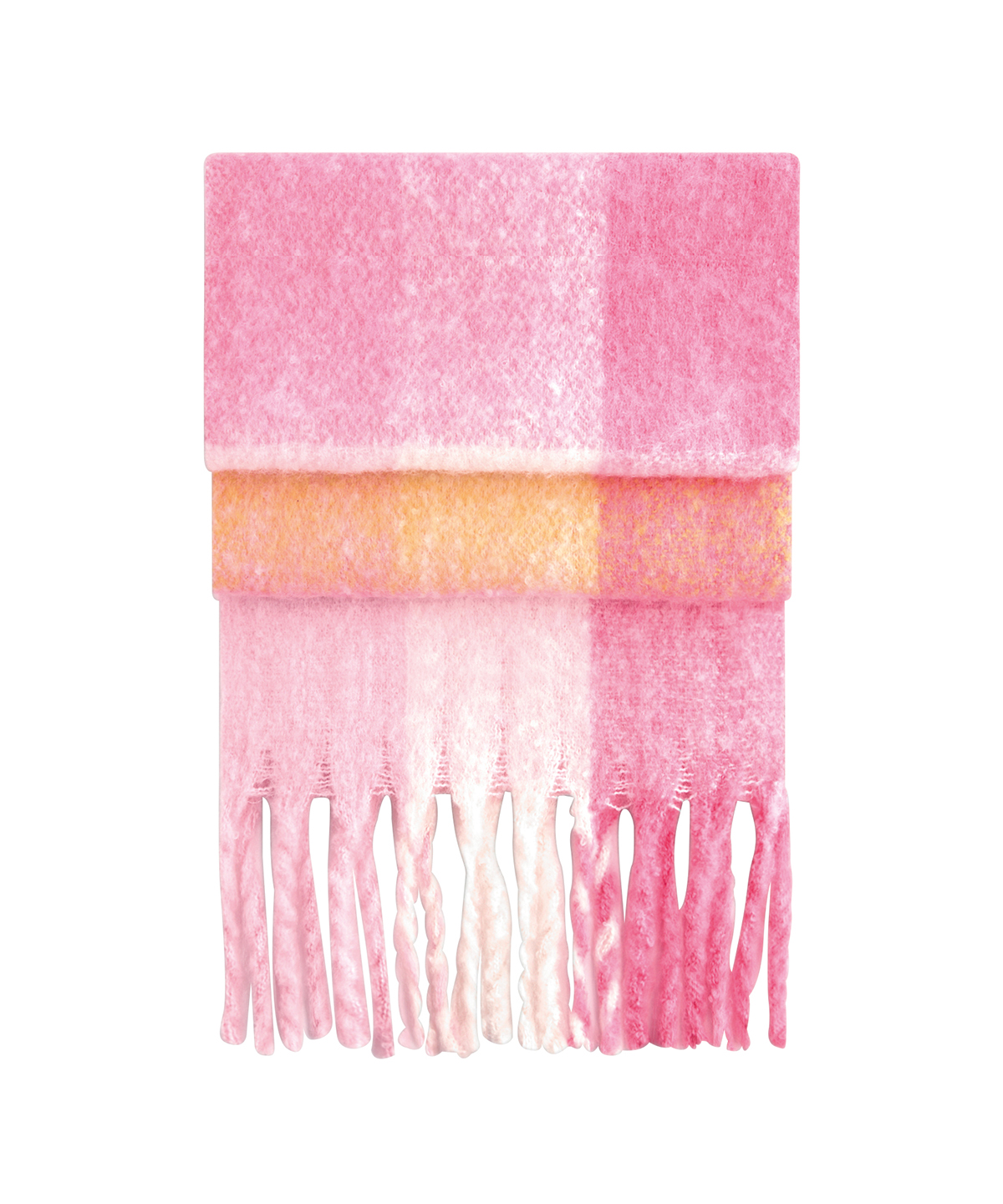 Fluffy Check Scarf - Image 5