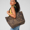 Leopard Print Carryall Tote Bag