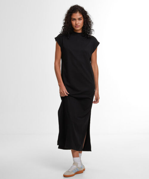 Women’S Sorona Long Extended Shoulder Dress