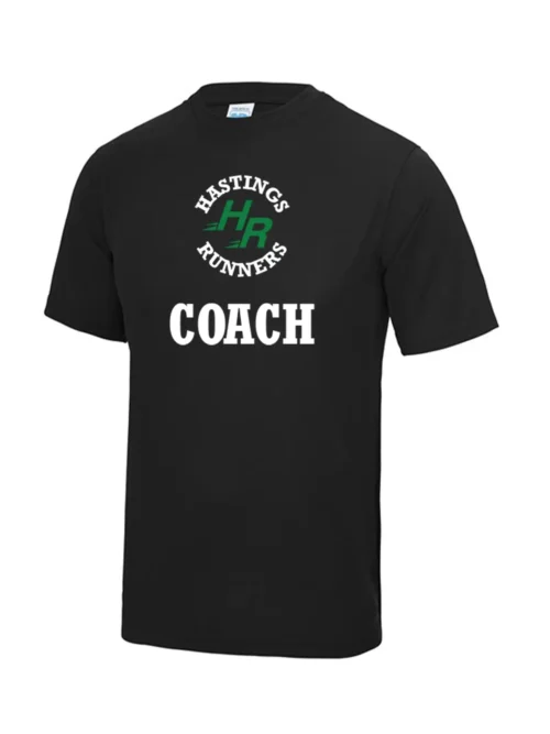 Hastings Runners Coaches Black Running T-Shirt