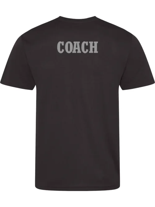 Hastings Runners Coaches Black Running T-Shirt Rear