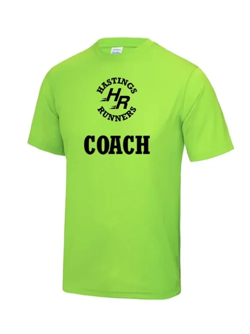 Hastings Runners Coaches Green Running T-Shirt