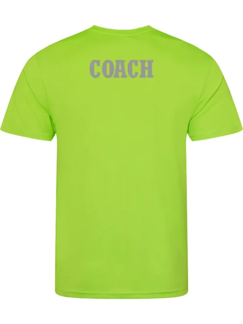 Hastings Runners Coaches Green Running T-Shirt Rear