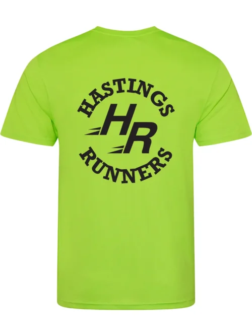 Hastings Runners Green Running T-Shirt Rear