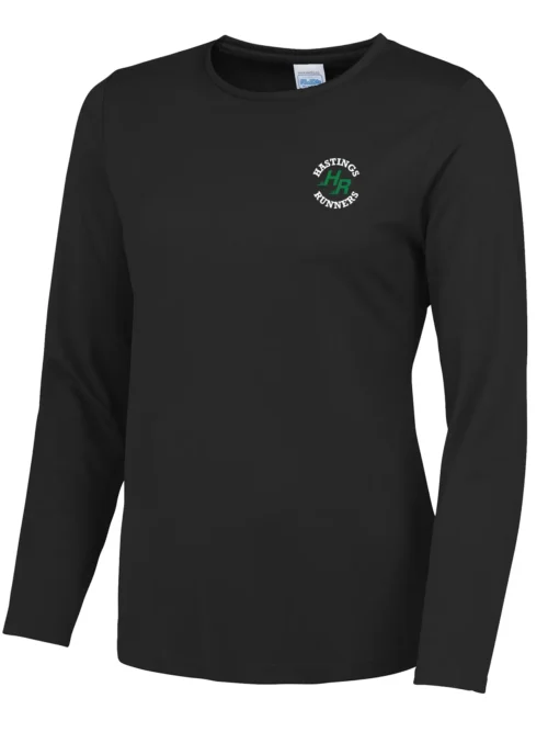 Hastings Runners Women's Black Long Sleeve T-Shirt