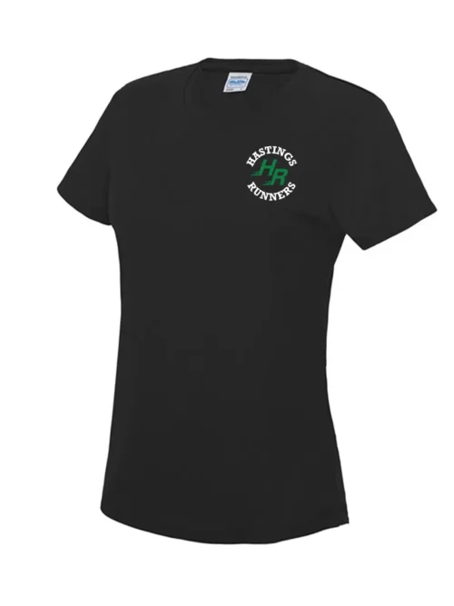 Hastings Runners Women's Black Running T-Shirt