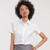 Women'S Short Sleeve Herringbone Shirt