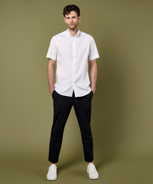 Premium Oxford Shirt Short-Sleeved (Tailored Fit)