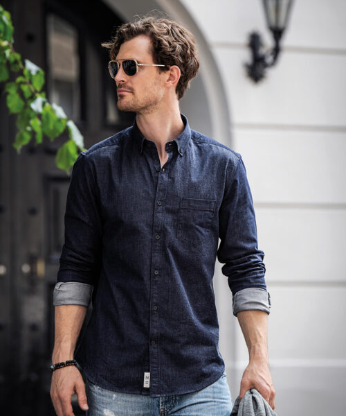 Torrance Slim Fit – Raw And Stylish Denim Shirt