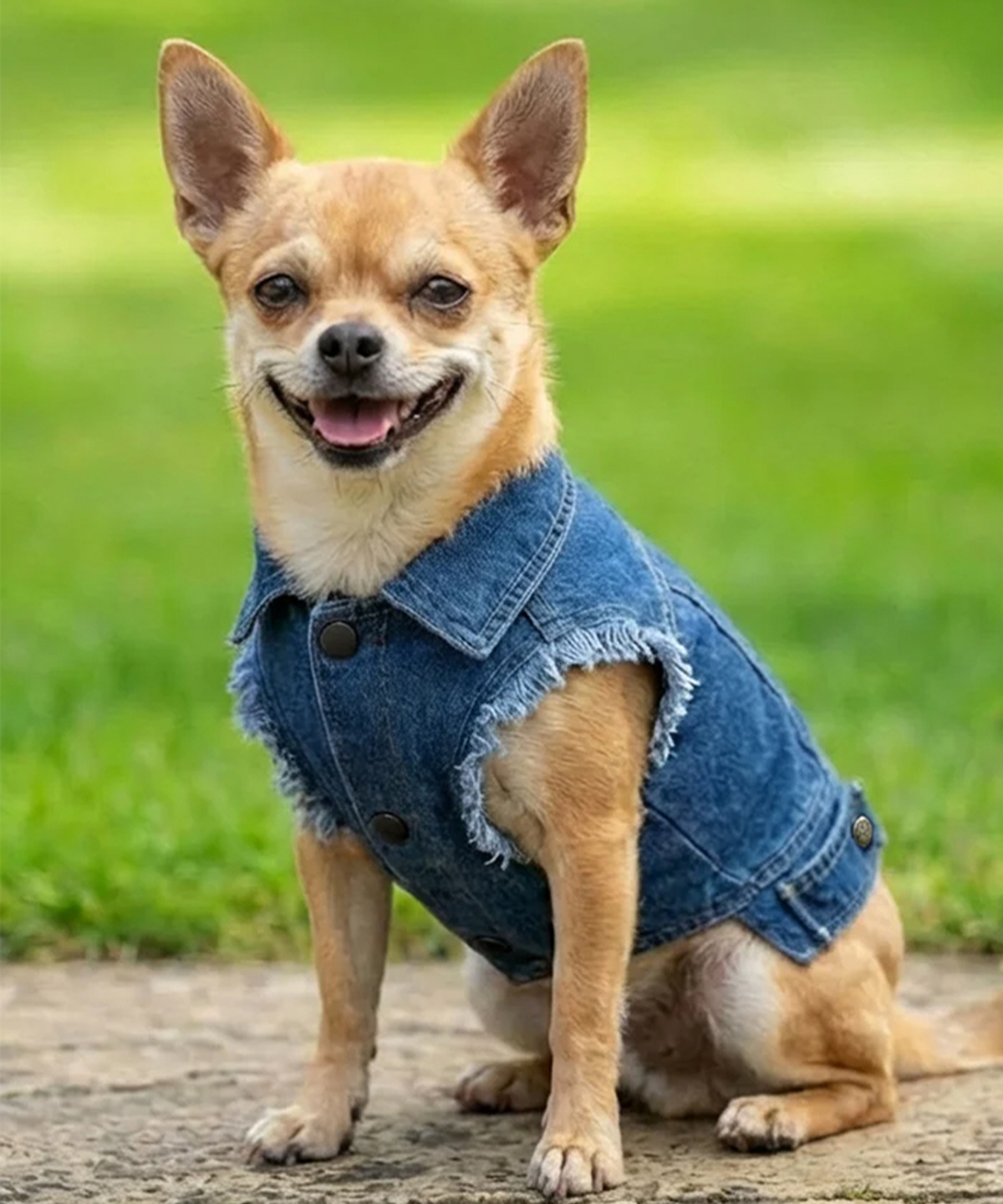 Embroidered Dog Denim Jacket
