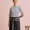 Domain Contrast Denim Waist Apron