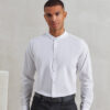Banded Collar Grandad Long Sleeve Shirt