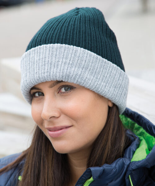 Double-Layer Knitted Hat