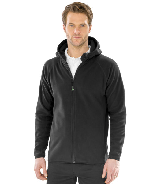 Recycled Hooded Microfleece Jacket
