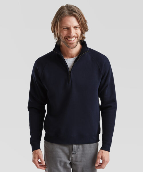 Premium 70/30 Zip-Neck Sweatshirt