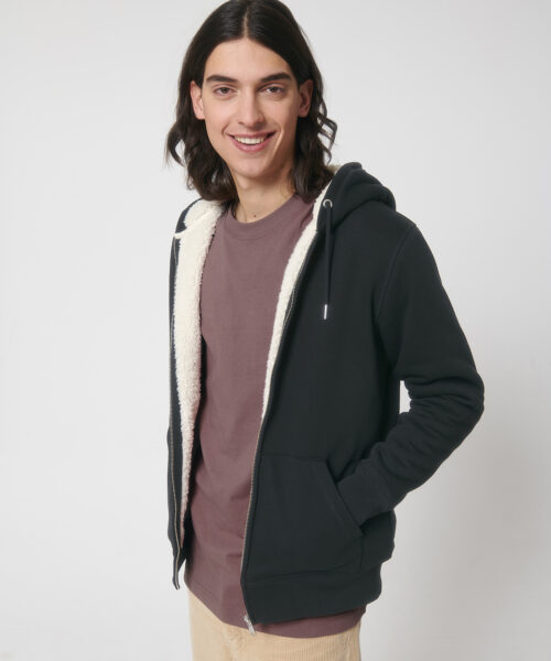 Unisex Hygger Sherpa Zip-Through Sweatshirt