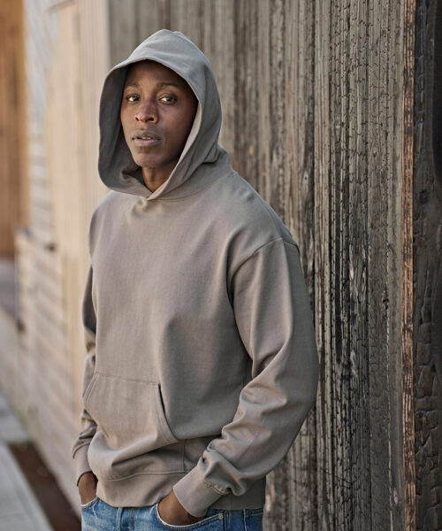 Unlabeled Heavy Loose-Fit Hooded Sweatshirt