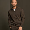 Ribbed Interlock Half-Zip