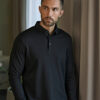 Pima Cotton Long-Sleeve Polo