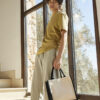 Printers Midi Jute Tote