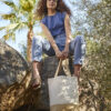 Jute Base Canvas Shopper