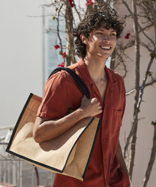 Natural Starched Jute Classic Shopper