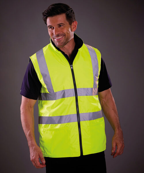 Hi-Vis Reversible Fleece Bodywarmer