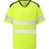 Hi-Vis Mandarin Collar Comfort Trim T-Shirt