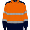 Hi-Vis Two-Tone Long Sleeve Polo
