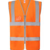 Hi-Vis Zip Id Reflective Border Waistcoat