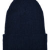 Recycled Yarn Ribbed Knit Beanie