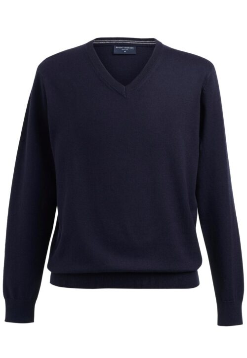 Brook Taverner Berlin V Neck Jumper Moss