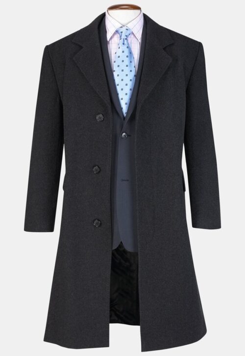 Brook Taverner Bond Overcoat Black