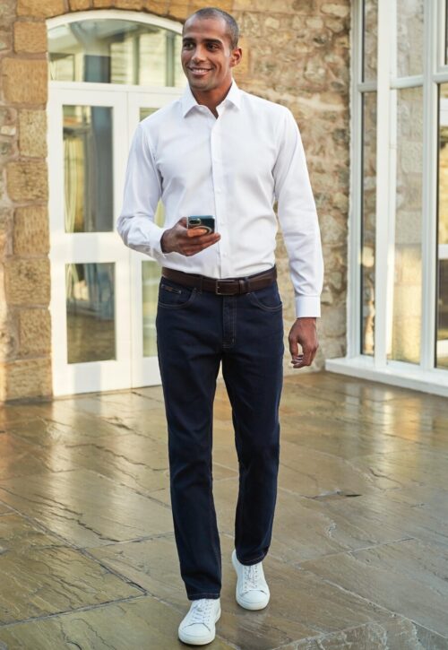 Brook Taverner Boulder Tailored Fit Jeans Black
