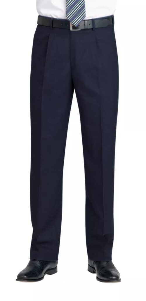 Brook Taverner Branmarket Single Pleat Trs Black