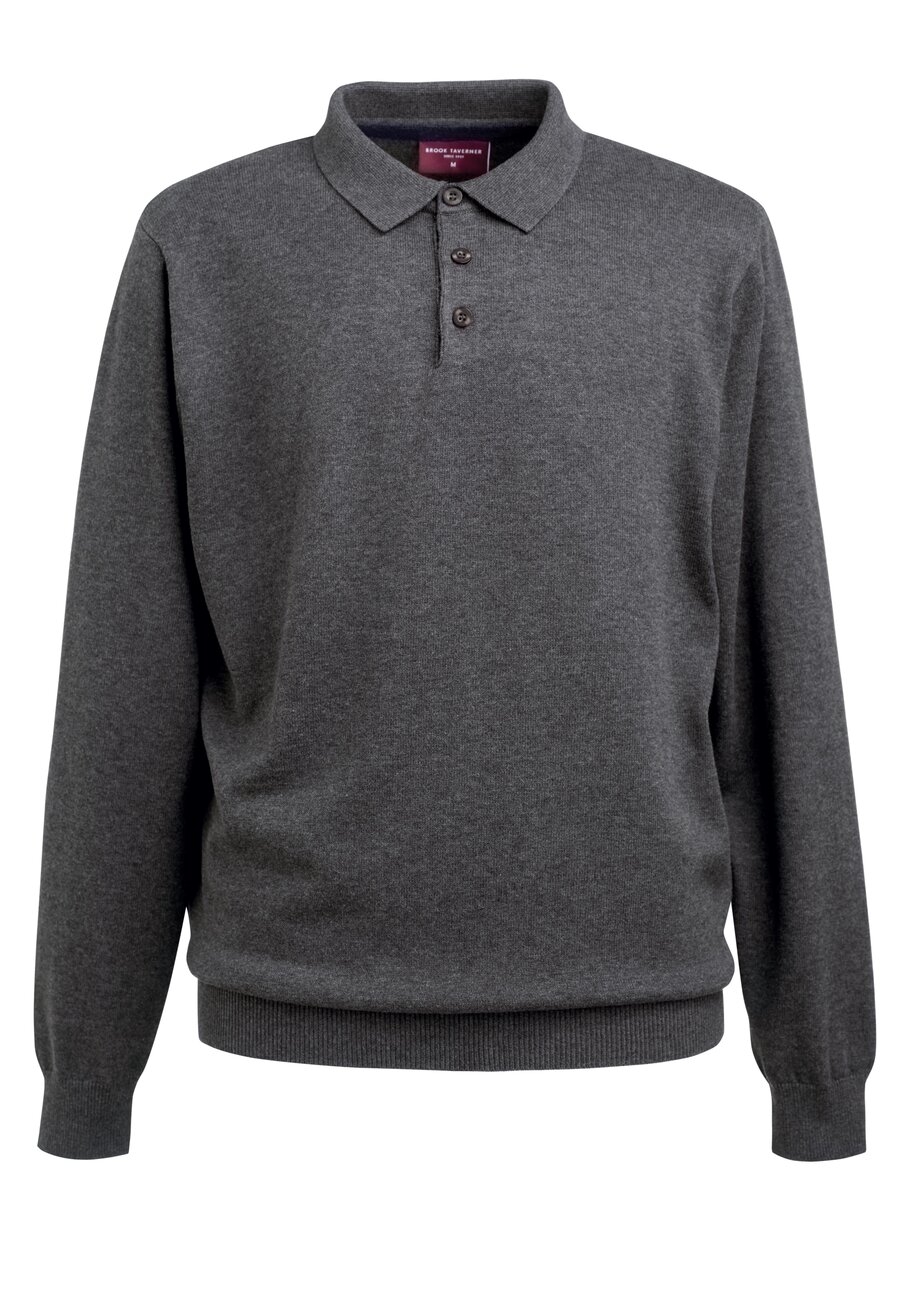 Brook Taverner Casper L/S Knit Polo Shirt