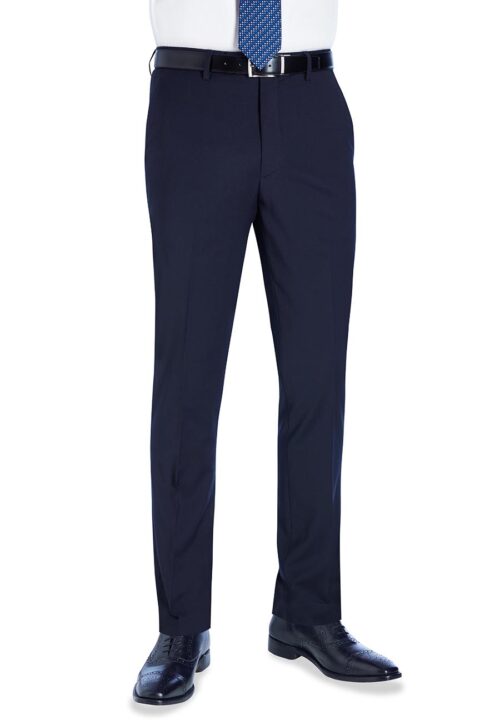 Brook Taverner Cassino Slim Fit Trouser Mid Blue