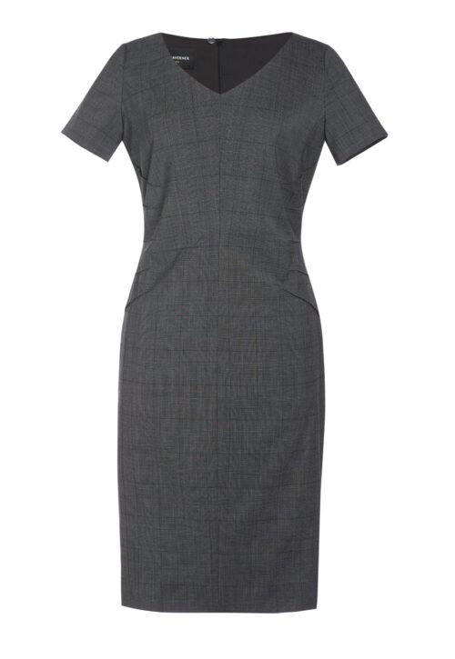 Brook Taverner Diamante Dress Grey Check