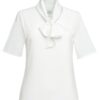 Brook Taverner Flavia S/S Tie Neck Blouse Black