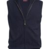 Brook Taverner Lincoln Knitted Zip Gilet Black