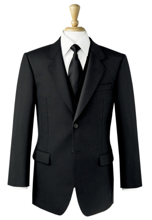 Brook Taverner Lounge Jacket Black Herringbone