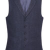 Brook Taverner Memphis Tweed Waistcoat Green/Blue