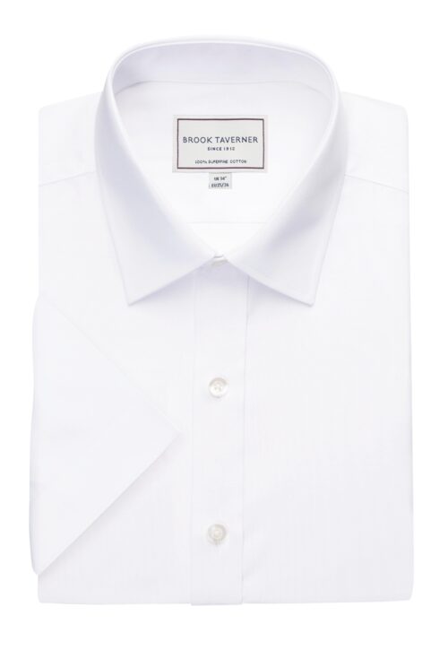 Brook Taverner Milano Men's S/S Shirt White