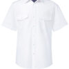 Brook Taverner Olympus Men's S/S Pilot Shirt White