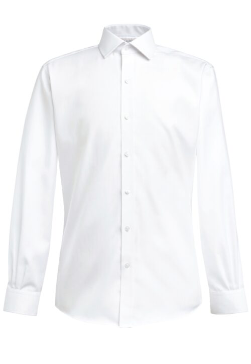 Brook Taverner Palermo Men's L/S Shirt Blue Herringbone
